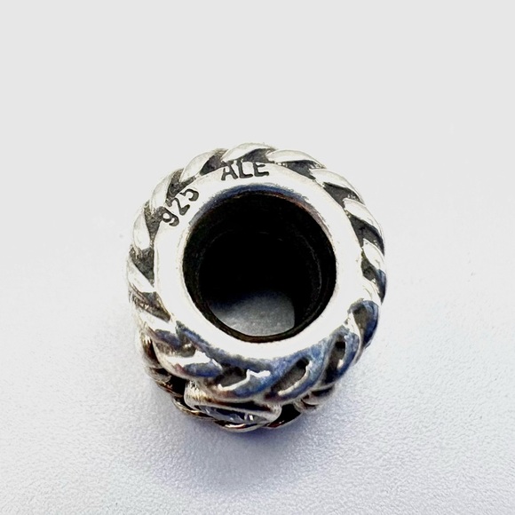 Pandora Oxy Crown Cubic Zirconia Sterling Silver Charm Set of 2 - Picture 5 of 5